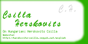 csilla herskovits business card
